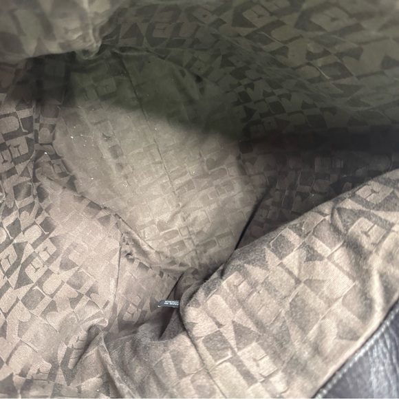 FURLA Shoulder Bag  Brown & Orange Leather  Side Zippers Large Tote Straps - Picture 12 of 15